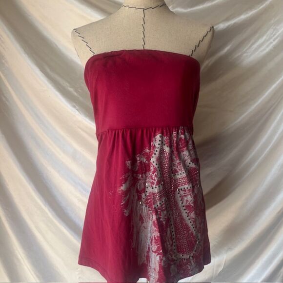 Torrid Vintage Grunge Bedazzled Cross top - Picture 2 of 8